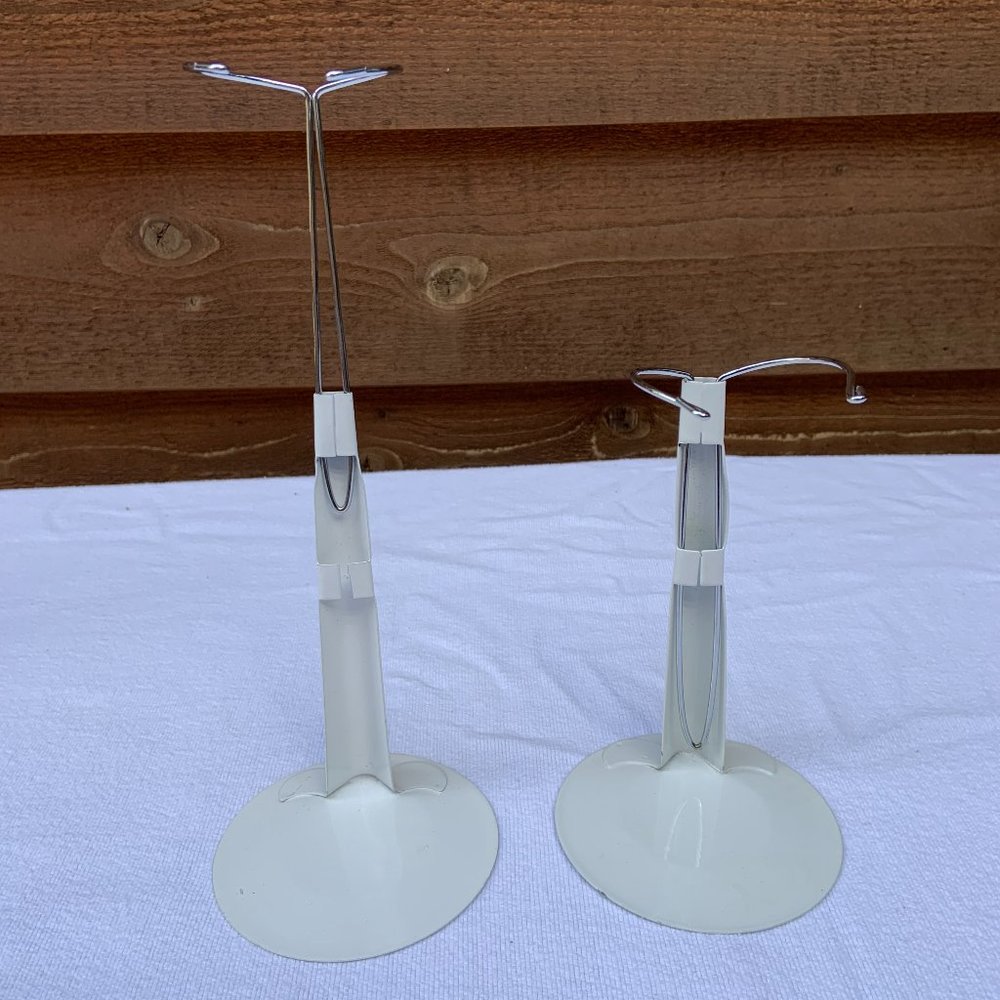 Pair of Fibre-Craft Metal Doll Stand
